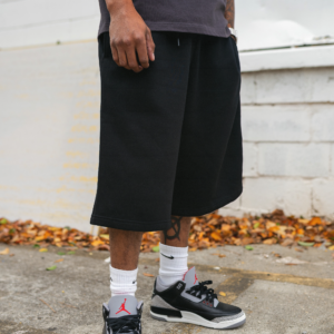 Long Fleece Baggy Shorts