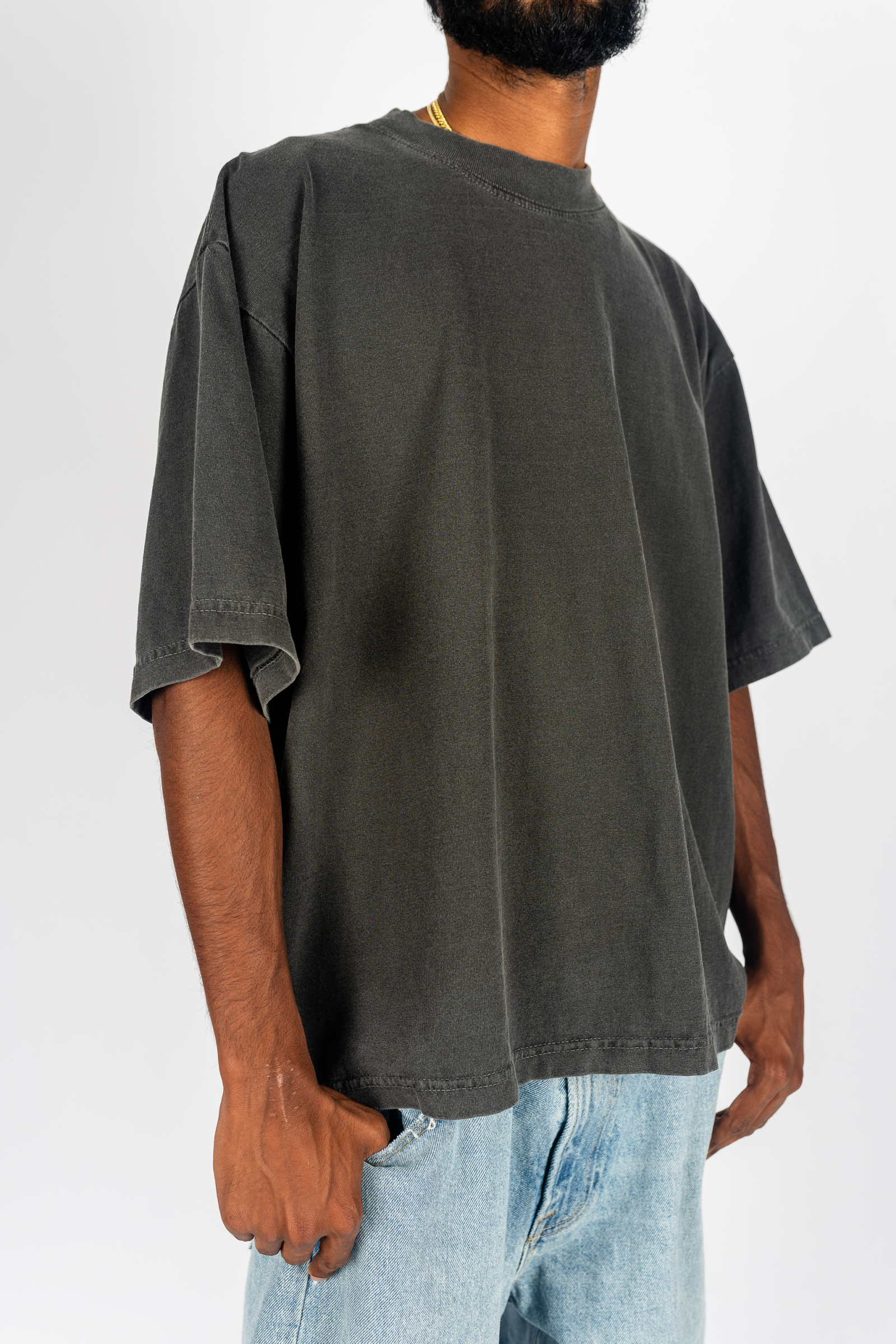 Garment Dye Drop Shoulder Shirt - Image 9